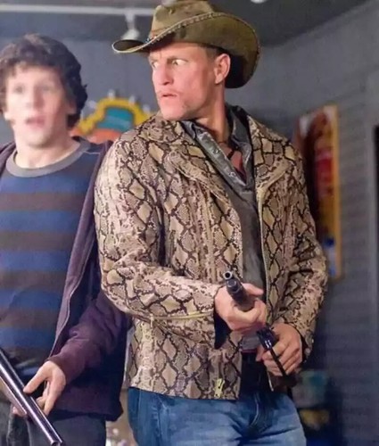 Mens snakeskin jacket brown - jacket,