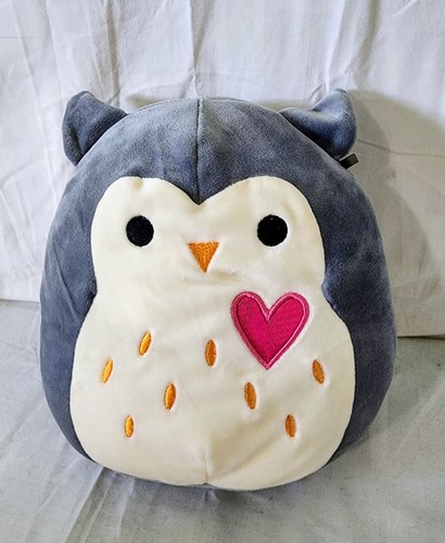 Squishmallow gray owl w - 8",