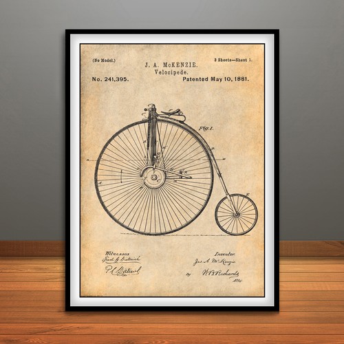1881 velocipede bicycle - 1881,