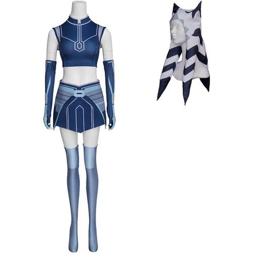Ahsoka tano blue battle suit - battle,