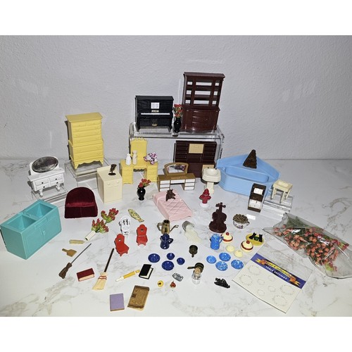 Vintage dollhouse furniture - vintage,