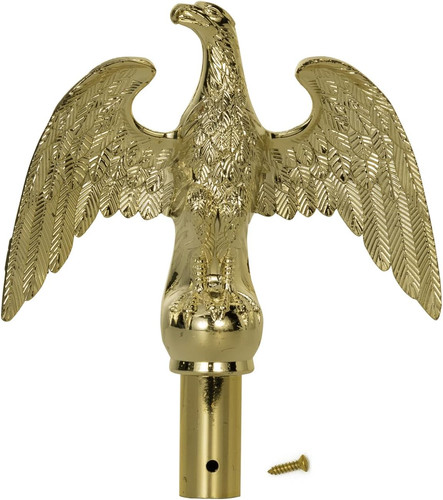 Gold eagle flagpole - flagpole, finial