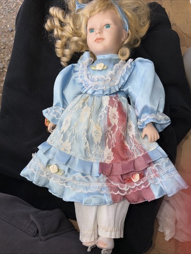 Porcelain doll - porcelain,