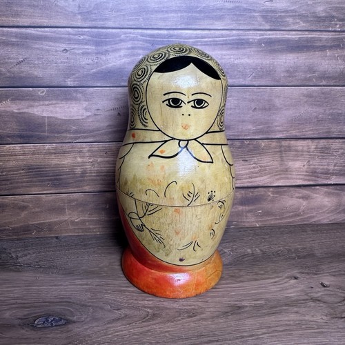 Vintage wooden russian nesting - vintage,