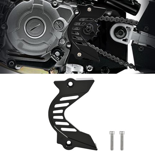Black aluminum sprocket guard - aluminum,