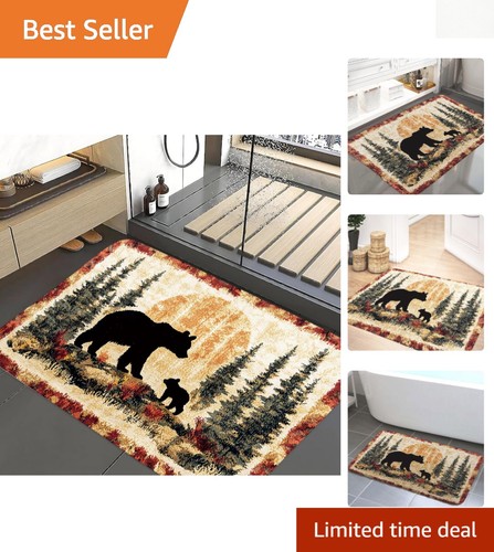 Non slip bear rug - bear, mat