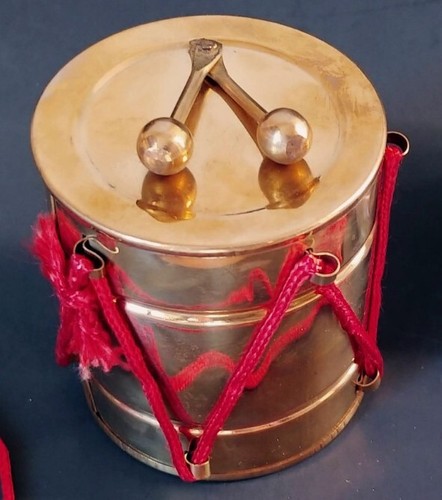 Vintage brass drum - 3",