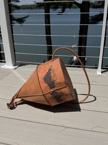 Orange metal buoy lobster - orange,