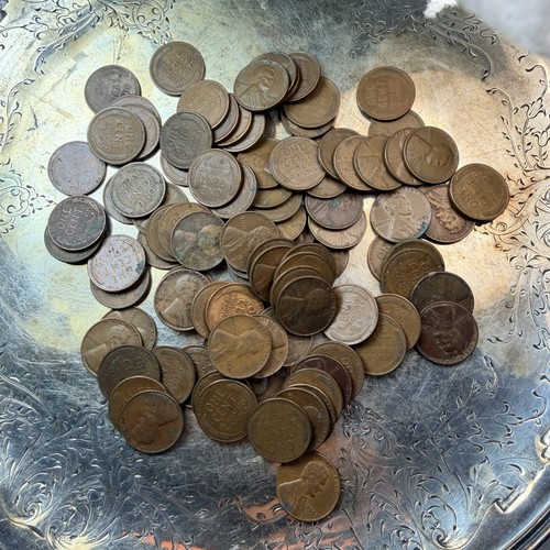 Lot 100 wheat pennies - wheat, ~
