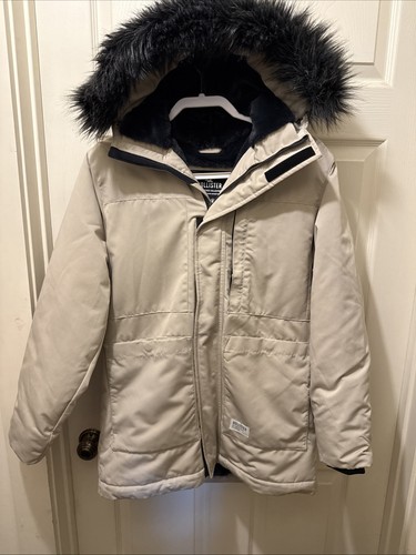 Hollister women beige parka - women's,