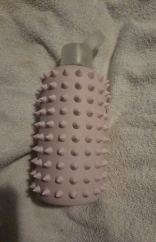 Bkr rose pink spiked - rose, glass