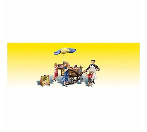 Hotdog cart food stand vendor - stand,