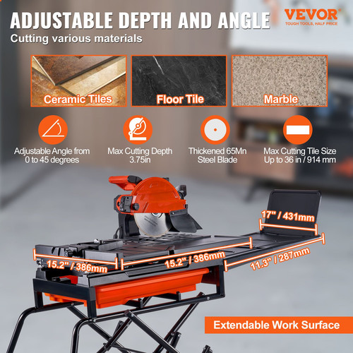Wet tile saw - wet,