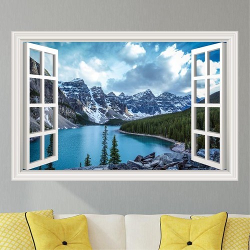 Mountains lake scenery wall - mountains,