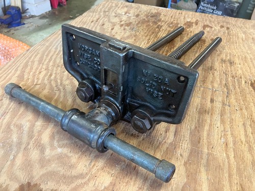 Morgan bench mounted wood vise - mounted,