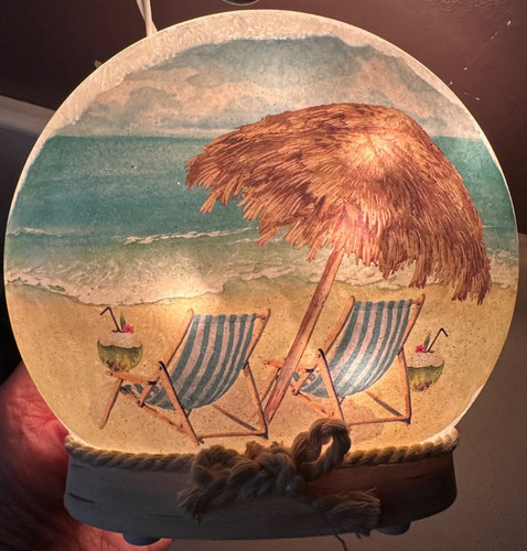 Tiki resort lamp light works - lamp,