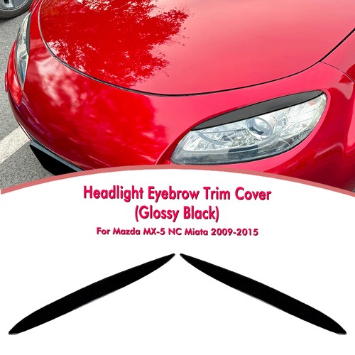 Gloss black headlight - 2x,
