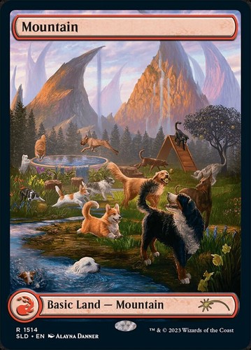 Light play mountain - light,