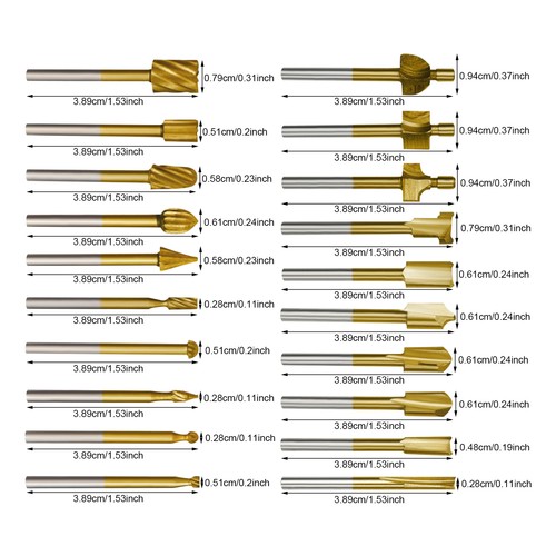 20pcs woodworking milling bits - 20pcs,