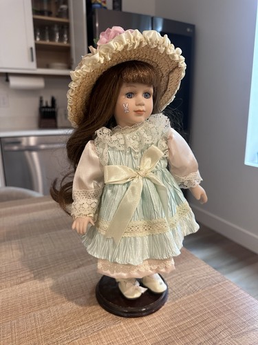 Vintage porcelain doll - porcelain,