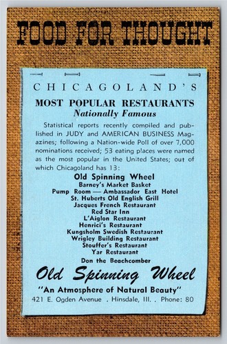 Hinsdale food for thought - hinsdale,