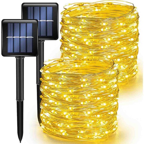 Pack 100led solar string - 2-pack,