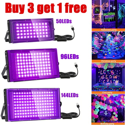 100w black light bar - black,