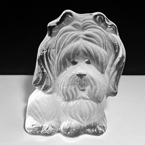 Vintage viking glass dog - viking,