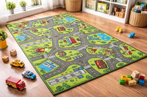 Kids carpet playmat rug - playmat, city