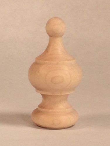 Newel post finial maple wood - newel,
