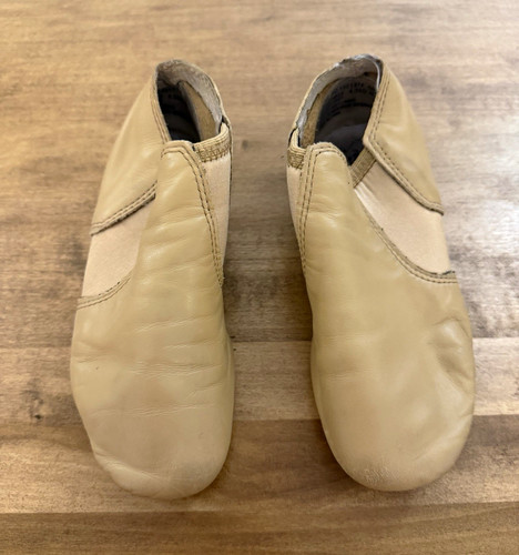 Beige slip split sole jazz - beige, slip-on