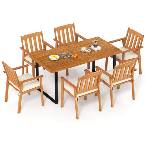 7pcs patio dining table set - patio,