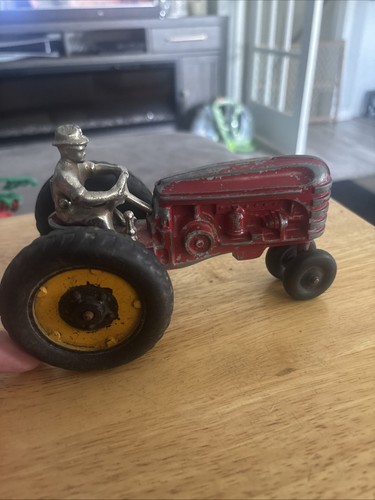 Vintage red metal - vintage, tractor