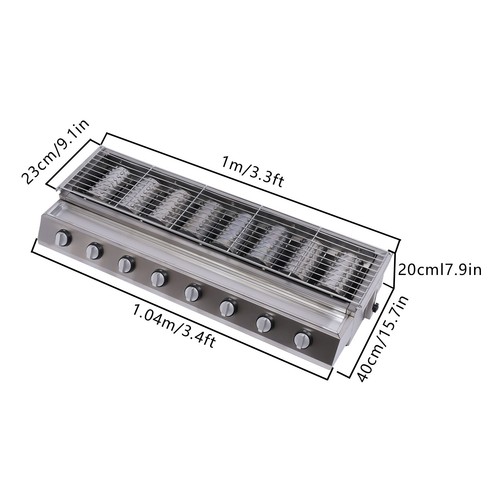Burner barbecue grill - 8,