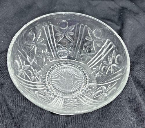 Vintage clear pressed glass - clear,