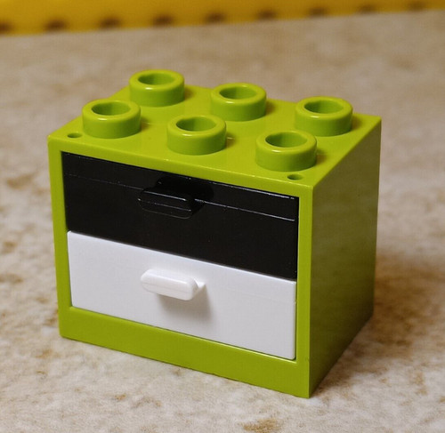 Lego dresser drawer - 2, lime