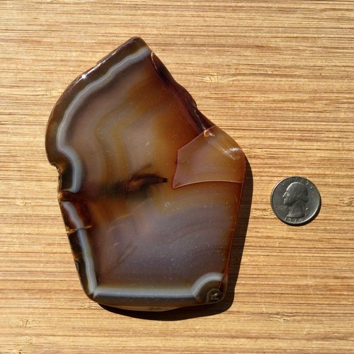 Agate geode rock slice thick - rock,