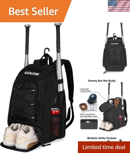 40l baseball bag softball - softball, bat