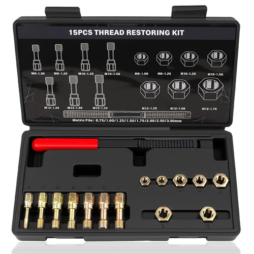 Aikyciu piece metric thread - 15-piece,