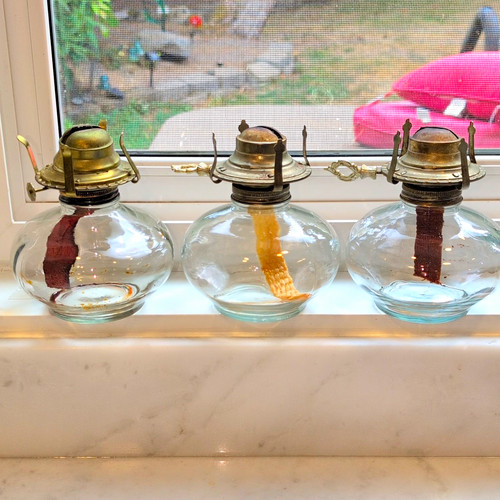 Set clear glass - clear, oil