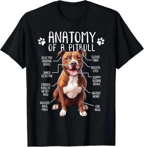 Funny anatomy pitbull dog - pitbull, cute