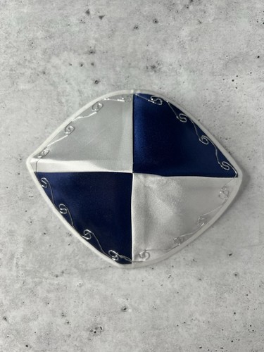 Kippah yarmulke blue and - in,