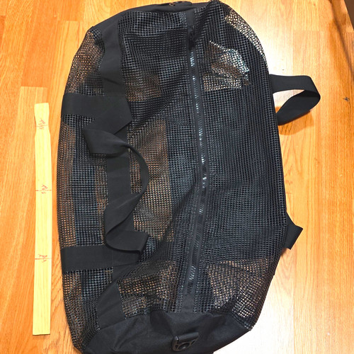 Black mesh scuba snorkel gear - black,