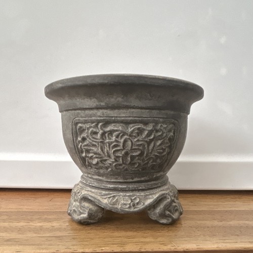 Rustic gray weathered - mini, urn