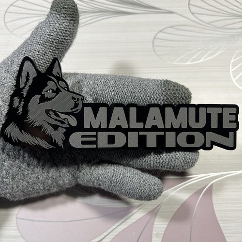 Alaskan malamute badge - badge, emblem
