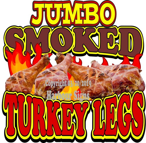 Jumbo smoked turkey legs - smoked,