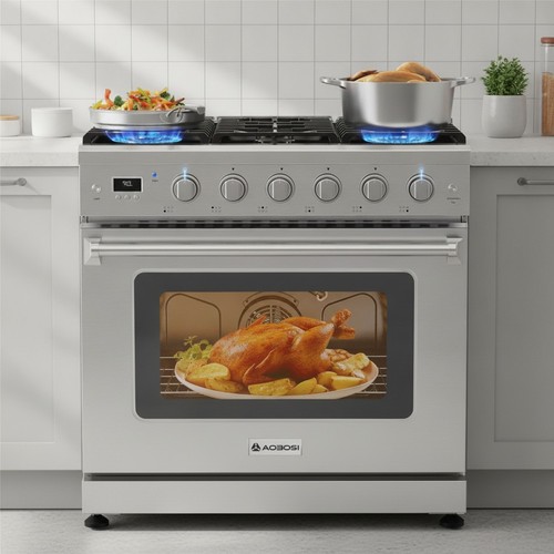 Gas range freestanding 6 - range, 36