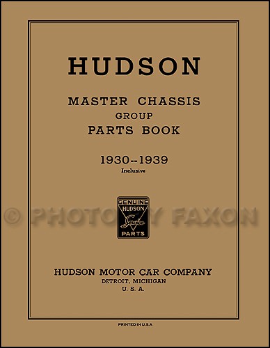 Hudson illustrated parts book - illustrated,