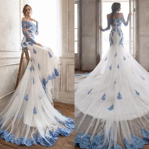 Elegant white mermaid - white,