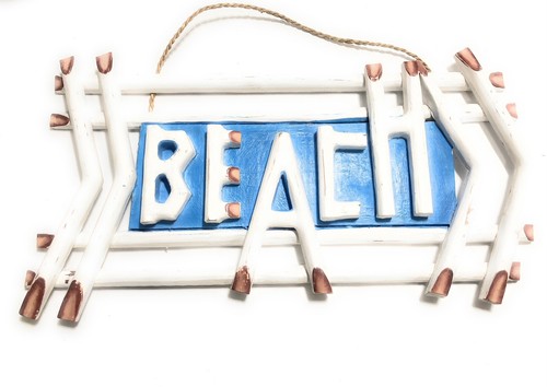 Beach sign driftwood - beach,